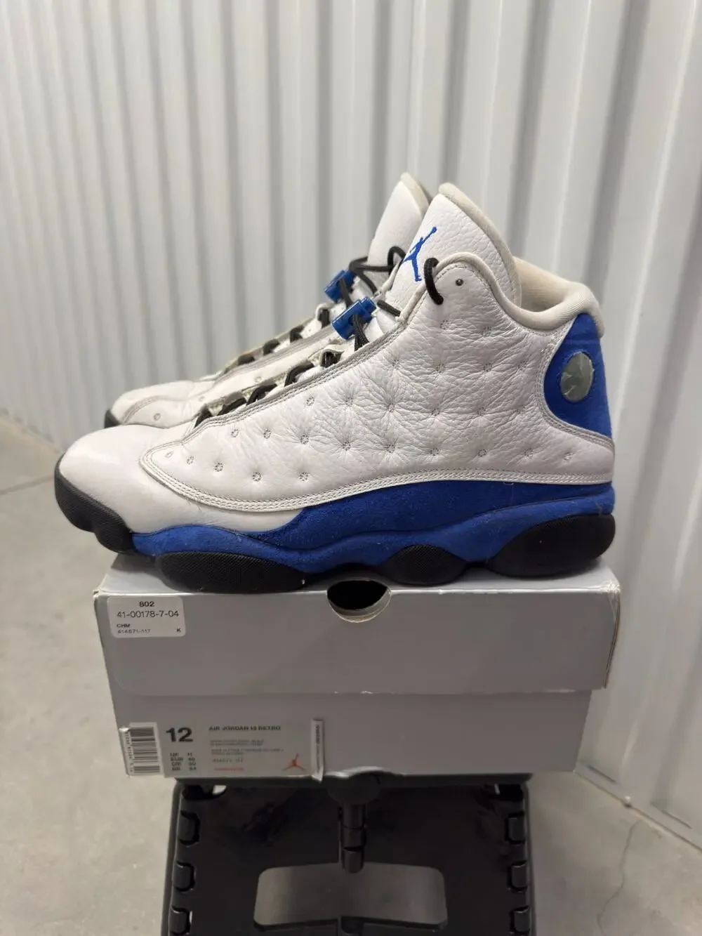 Nike Air Jordan 13 Hyper Royal White 2018 Size 12 Men's - 414571-117